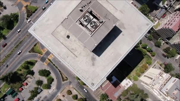 Filmagem Aérea Cidade Dos Edifícios Chile — Vídeo de Stock