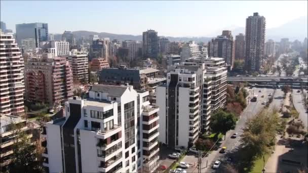 Vue Aérienne Des Bâtiments Construction Ville — Video