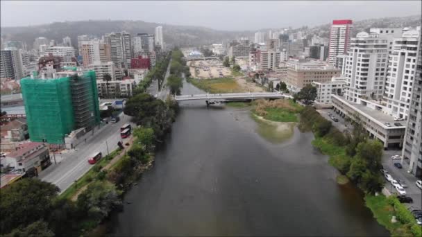 Vue Aérienne Ville Plage Chili — Video