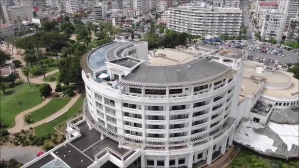 Vista Aérea Cidade Praia Chile — Vídeo de Stock