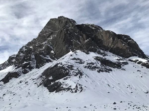 Landskap Berg Snow Och Dalen Chile — Stockfoto