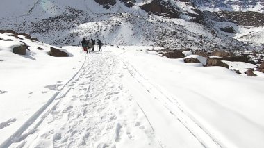 Dağ kar, vadi ve manzara