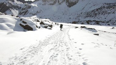 Dağ kar, vadi ve manzara