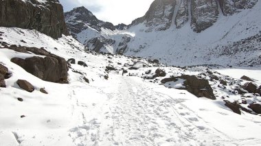 Dağ kar, vadi ve manzara