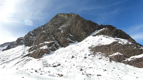 Montanha Neve Vale Paisagem — Fotografia de Stock