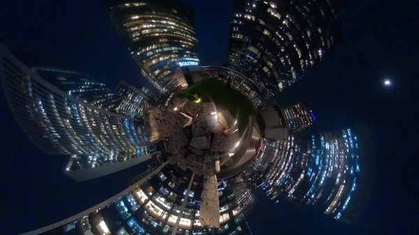 智利的摩天大楼和城市灯光 — 图库照片