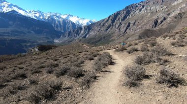 Dağların ve vadinin manzarası