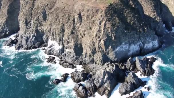 Vista Aérea Praia Cidade Paisagem — Vídeo de Stock