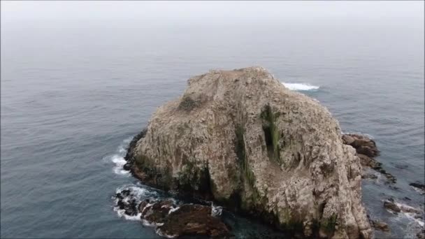 Luchtfoto Van Het Strand Stad Het Landschap — Stockvideo