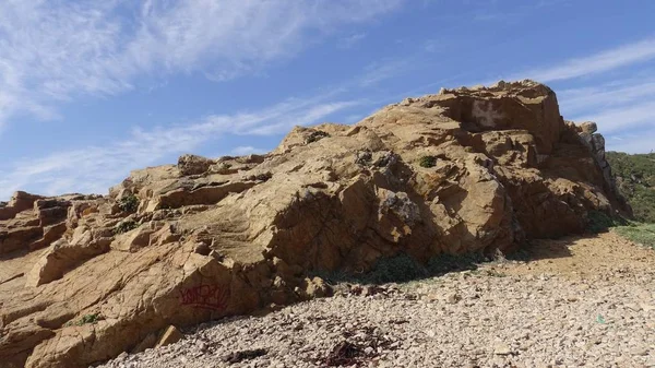 Paisaje Playa Rocosa Naturaleza — Foto de Stock