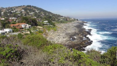 Kayalık plaj ve okyanus manzarası manzara