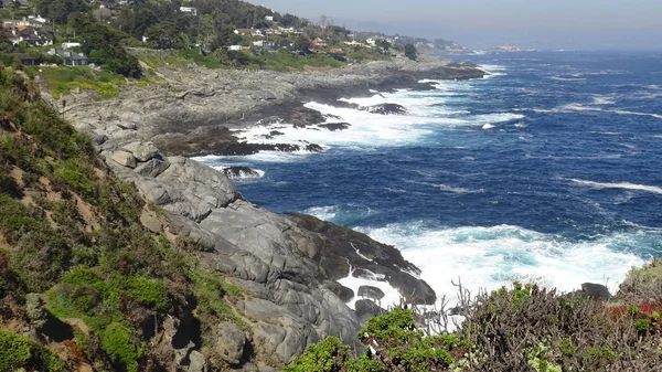 Kayalık plaj ve doğanın peyzajı