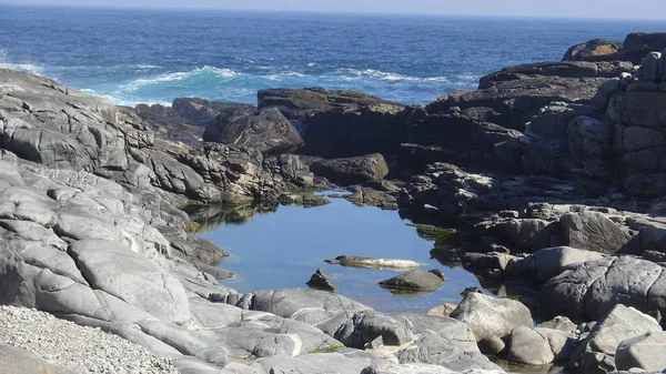 Paisaje Playa Rocosa Naturaleza — Foto de Stock