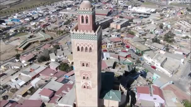 Widok Lotu Ptaka Architekturę Naturę Krajobraz — Wideo stockowe