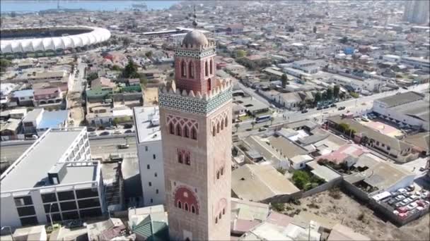 Vista Aérea Arquitectura Naturaleza Paisaje — Vídeo de stock