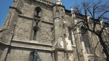 Gotik mimarisi, Siyah Kilisesi Brasov, Romanya, yan görünümü tilt görüntüleri