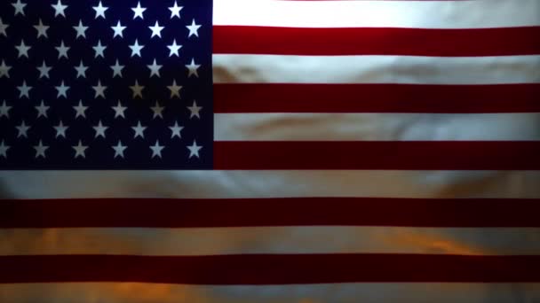 Spojené Státy Americké Flag Being Ripped Reveal Accurate Model Coronavirus — Stock video