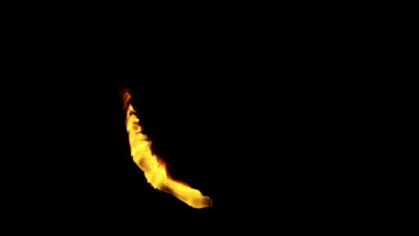 Círculo Fuego Luma Matte — Vídeos de Stock