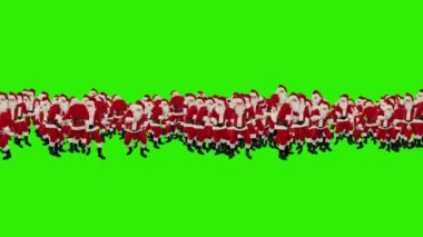 Noel Baba Kalabalığı Dansı, Noel Partisi 2013 Şekli, Yeşil Ekran