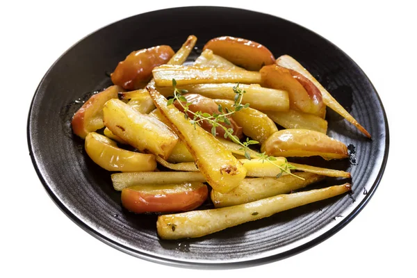 Apple ve kekik ile kavrulmuş Parsnips — Stok fotoğraf