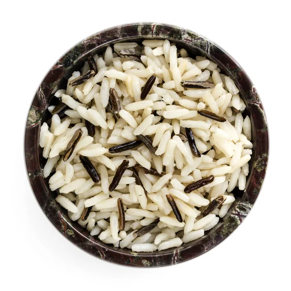 Arroz salvaje vista superior aislado — Foto de Stock