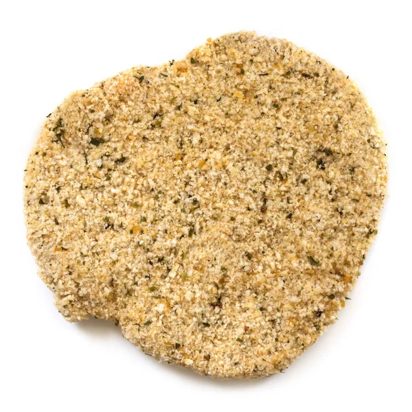 Schnitzel Raw Top View Isolated — Stock Photo, Image