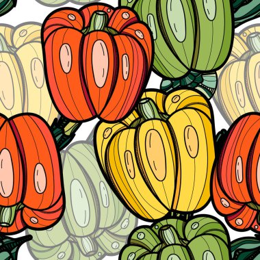 Tatlı biber seamless modeli.