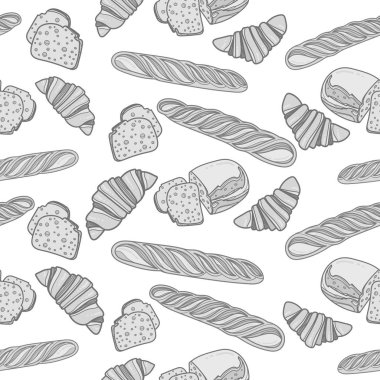 Sorunsuz bir şekilde ekmek tek renkli desen.