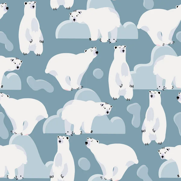 Şirin kutup ayısı seamless modeli.