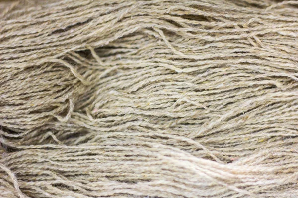天然绵羊纱线 选择性聚焦 — 图库照片