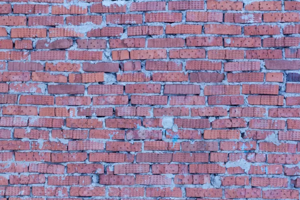 Ceglany Mur Czerwony Cegła — Zdjęcie stockowe