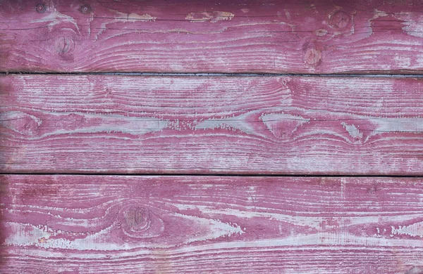 Drewniane tło, tekstura starych płyt pomalowana na różowo — Zdjęcie stockowe