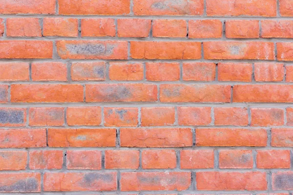 Ceglany Mur Tekstura Pieczone Czerwonej Cegły Cegła Foundation — Zdjęcie stockowe