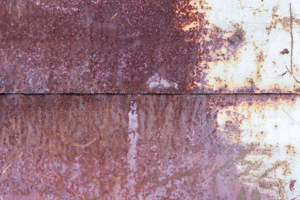 Roest Oude Metalen Wand Met Roest Krassen — Stockfoto