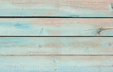 mavi ahşap zemin, turkuaz boya kalıntıları olan eski ahşap duvar.