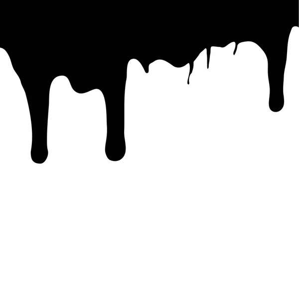 融化的巧克力滴在白色的背景 矢量插图 — 图库矢量图片