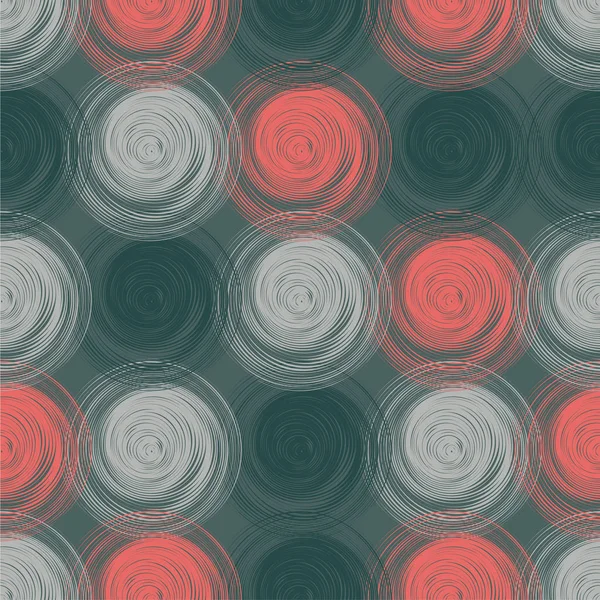 Polka Dot Seamless Pattern Abstract Circles Vector Illustration — Stock Vector