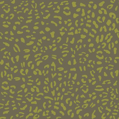 Kedi seamless modeli. Vektör çizim. Yeşil. Hayvan cilt.