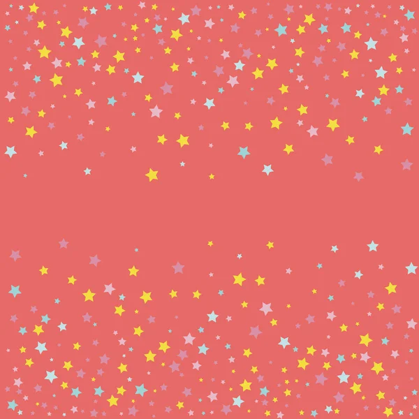 流れ星とサンゴの生活の背景 ベクトル図 — ストックベクタ