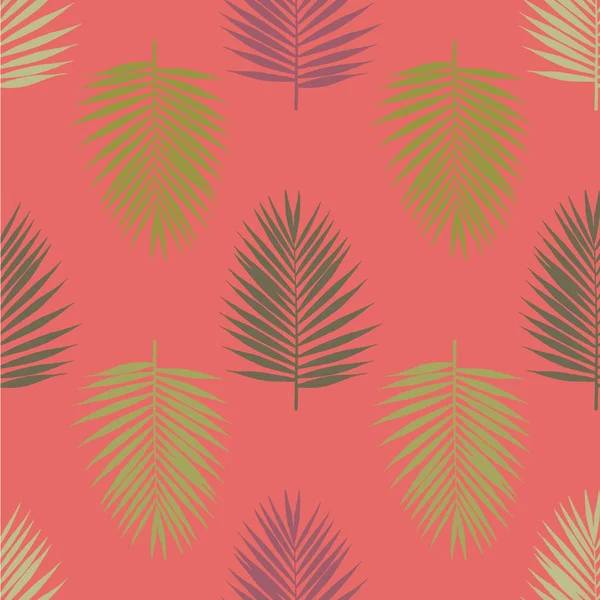 Moderne Feuilles Palmier Tropical Motif Sans Couture Illustration Vectorielle — Image vectorielle