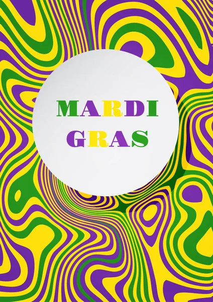 Mardi Gras Fête Carnaval Fond Mardi Gras Illustration Vectorielle — Image vectorielle