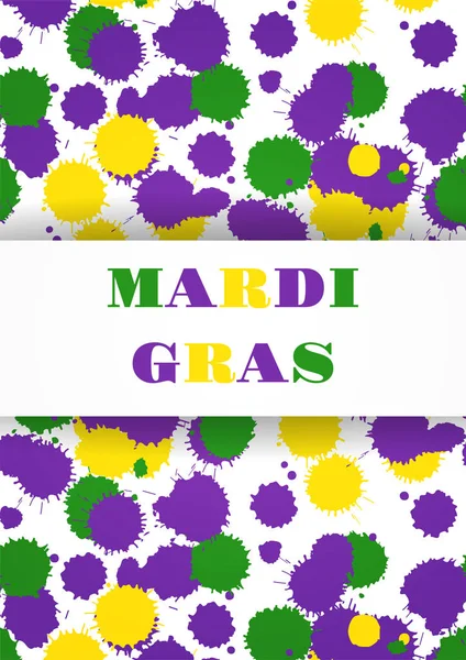 Mardi Gras Fête Carnaval Fond Mardi Gras Illustration Vectorielle — Image vectorielle