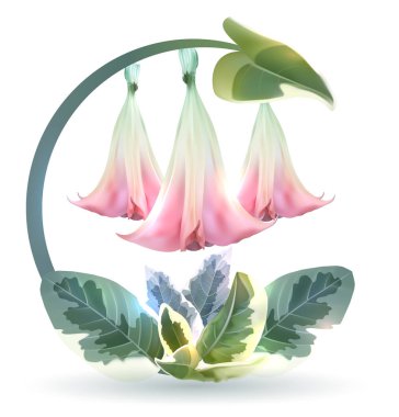 Angel trumpet sign clipart