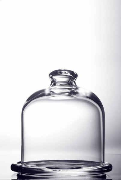 крупным планом стеклянный купол для сохранения на белом фоне
.