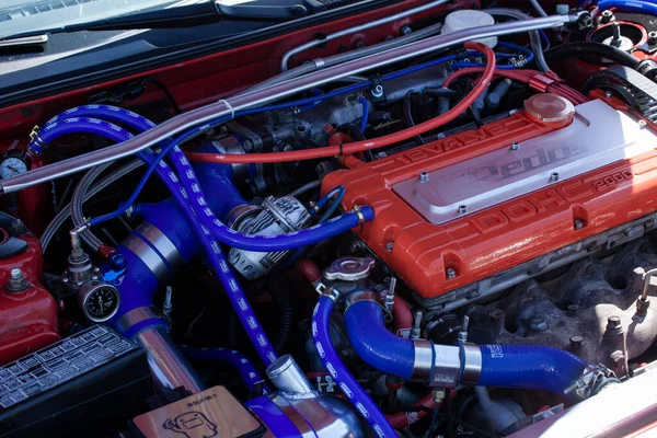 Belgorod Oroszország Aug 2018 Turbo Charger Race Car Engine — Stock Fotó