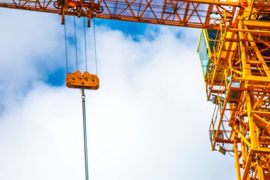 Bina inşaat, inşaat, turuncu cra konsept fotoğraf