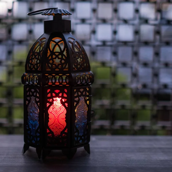 Φανάρι Κεριών Eid Επιλεκτική Εστίαση — Φωτογραφία Αρχείου