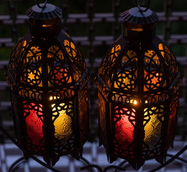 Ramadhan Linterna Eid Amanecer —  Fotos de Stock