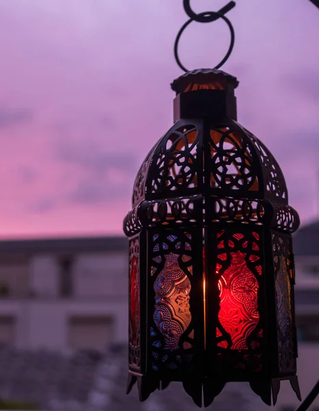 Ramadhan Oder Eid Laterne Morgengrauen — Stockfoto