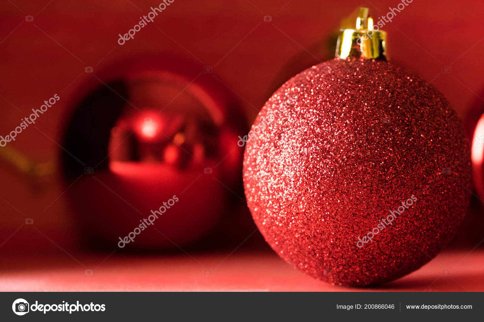 Boules Noël Sur Fond Bois Rouge Photographie Akulamatiau